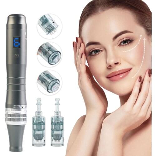 Microneedeling Pen Wireless 6 Digital Speed Dr.Pen M8-W Needle Cartridge for Micr Needle Therapy Facial Skin Care Tool Derma Pen