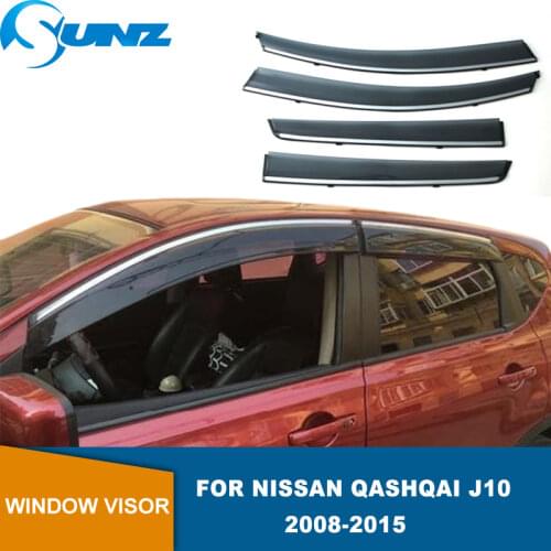 For Nissan Qashqai J10 2008 2009 2010 2011 2012 2013 2014 2015 Car Window Visor Vent Shade Deflector Sun/Rain Guards SUNZ