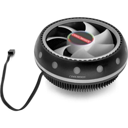 PC Fans, Computer Case Fans for Desktops Adjustable RGB High Performance and Quiet CPU PC Cooling Fan UFO Shaped