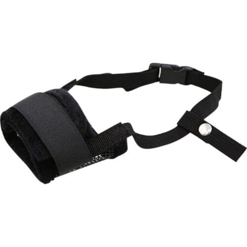 Pet Dog Muzzles Safety Adjustable Mask Mesh Breathable Puppy Mouth Muzzle Anti Bark Bite Pet Dog Training Supplies