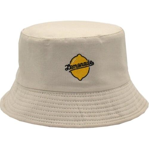 New Embroidery Bucket Hats Reversible Unisex Cotton Summer Sun Cap Men Bob Chapeau Femme Fisherman Hat M63