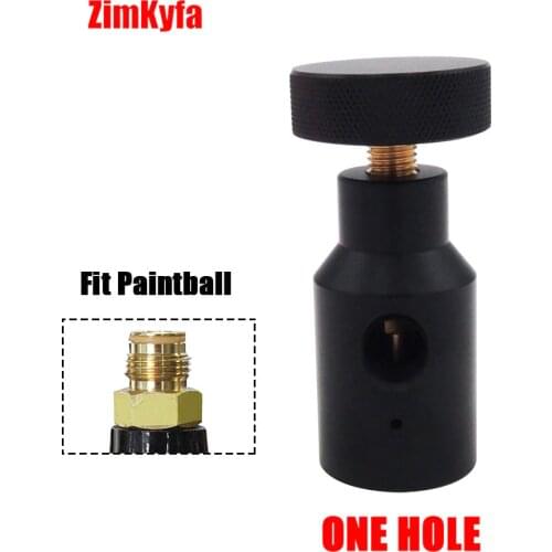 Paintball CO2 Adapter Fill Station Remote On/Off ASA one Hole