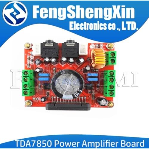 Fever Class TDA7850 Power Amplifier Board 4 Channel Car Power Amplifier Board Module DC 12V 4X50W with BA3121 Noise Reduction