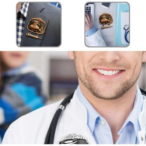 Portable Chic Hanging Syring Brooch Pin for T-shirt Mini Pin Portable Chic Hanging Syring Brooch Pin for T-shirt