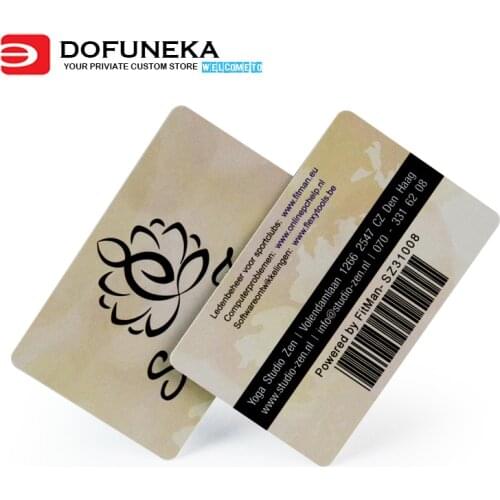 Credit card size 85.5*54MM dimension customized membership card PVC card with barcode and QR code