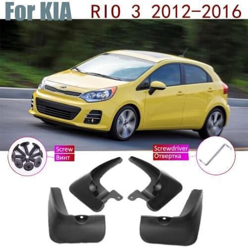 Russian Model Fender Mudguard Mud Flaps Guard Splash Flap Mudguards Accessories For KIA RIO 3 K2 UB 2012 2013 2014 2015 2016
