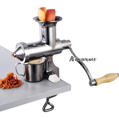 Manual Stainless Steel fruit citrus juice extractor Vegetable Squeezer Wheatgrass juicer