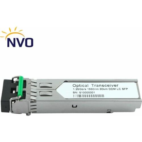 SFP 1.25G 1550nm 80KM LC Dual Fiber, 1000Base 1.25G Gigabit LC SFP Transceiver, Dual Fiber,1550mm,80KM,DDM SM MM SFP Module