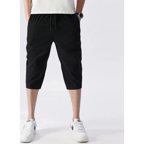 Male Bermuda Board Quick Drying Beach Black Mens Long Shorts Mens Shorts Summer Breeches 2021 Thin Nylon 3/4 Length Trousers