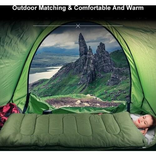 Adult Envelope Warm Sleeping Bag Sketching Portable Lightweight Outdoor Picnic Outing Hiking Accessories Camping Tent Mattress