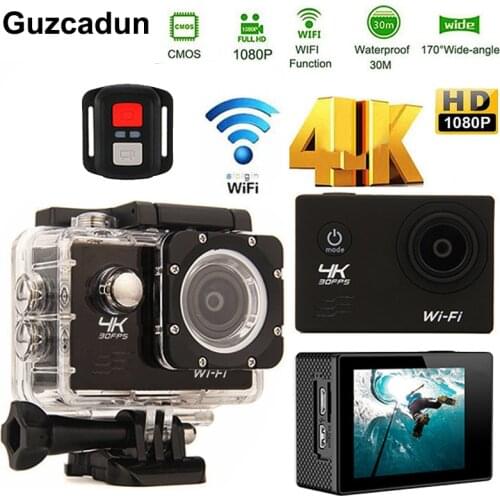 Sport Action Camera 4K WIFI 2.0LCD 1080P 60fps Outdoor underwater waterproof diving Surfing cycling helmet Cam Camera