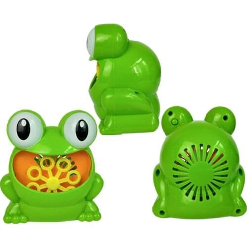1PC Bubble Maker Beach Toy for Kids Electric Toy for Toddlers Frog Hippo Bubble Stick Wand Musical Blower for Wedding 69HE