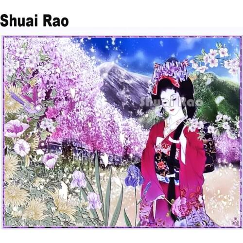 Japanese lady Diamond painting Classical oriental woman, geisha,diamond embroidery diy full diamond mosaic 5d Square round dril