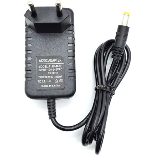 5V 2A Charger Power Adapter Supply EU US Plug with Strip DC 5.5x2.1mm / 5.5*2.1mm