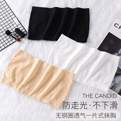 Summer 2021 Strapless high elastic women underwear anti empty beauty back chest wrapping push up bra lingerie sexy top