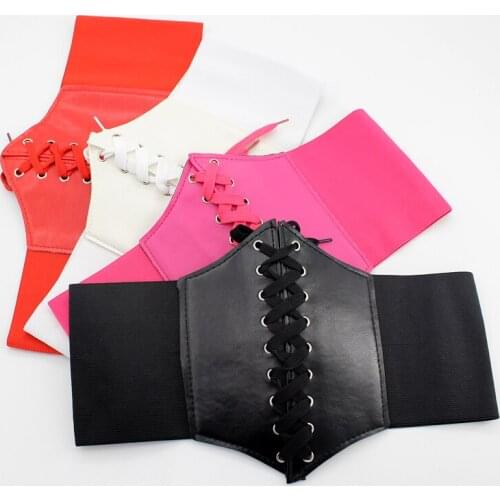 Women Fringed Bow Tie Belt Super Wide Waistband Fashion Skirt Straps Decorative Waist seal Korean Version of the wild Female