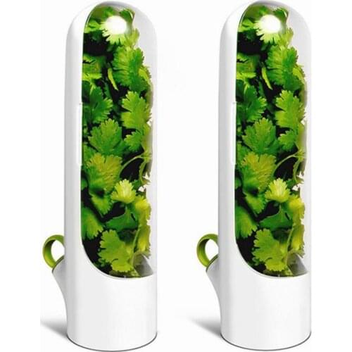 1/2pcs Premium Herb Saver Home Kitchen Gadgets Herb Storage Container Herb Keeper Keeps Greens Fresh Cup Specialty Tools