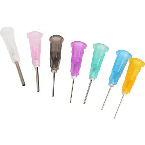 35pcs/set Stainless Steel Dispensing Needles Tips for Liquid Dispenser Syringe 14 Gauge to 25 Gauge for Industrial Glue