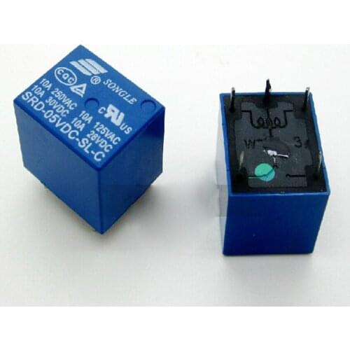 50PCS/Lot SRD-05VDC-SL-C SRD-05VDC DC5V 5V/10A Power Relay