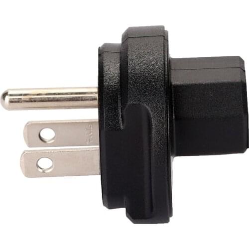 Nema 5-15p- C13 AC Power Adapter US -5-15P To IEC320 C13 ire Connector Converter Male To Female Socket Conversion Plug