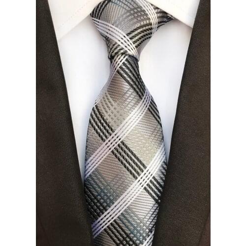 Designer Fashion Men Plaids Tie Famous Brand Man Formal Necktie