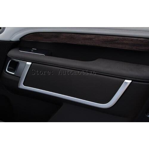 For Land Rover Discovery 5 2017 Car-styling ABS Matte Chrome Interior Door Decoration Strips Accessories 4pcs/set