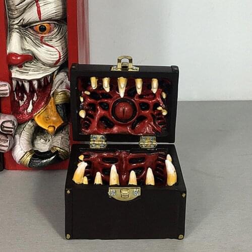 Eco-friendly Halloween Ornaments UV Resistant Resin Halloween Decorations Sundries Organizer Box Halloween Decor for Home