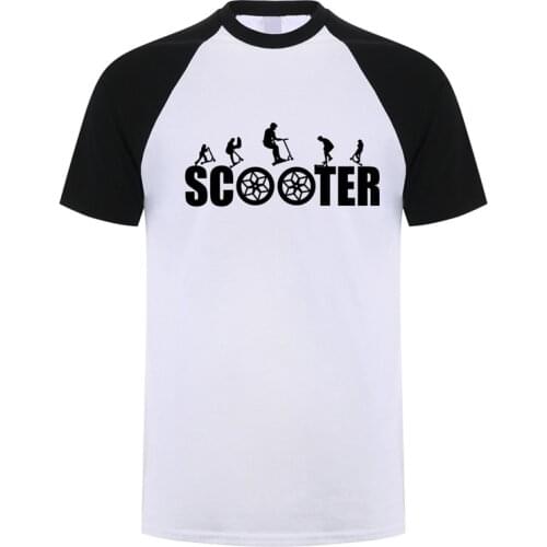Stunt scooter T Shirt Summer Men Short Sleeve Cotton Tshirt Cool Man T-shirts JL-107