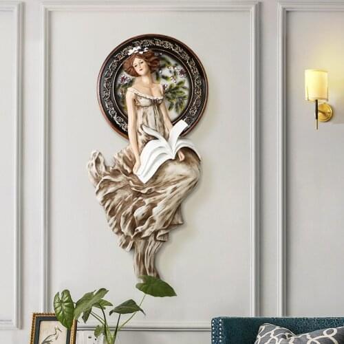 [HHT] European-style Three-dimensional Relief Home Wall Decoration Wall Hanging Porch Decor High-end Store Pendant