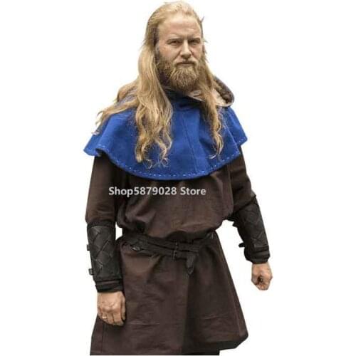 Arm Defense Leather Gloves Cosplay Costume Leather Buckle Shoes Cover Handmade Pair of Leather Bracers Armor Medieval