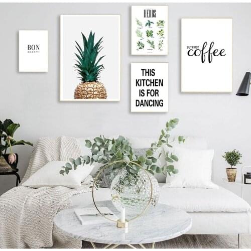 Kitchen Quote Wall Decor Herbs Plants Canvas Prints Coffee Wall Art Pictures Kitchen Shop Cafe Wall Art s HD2862