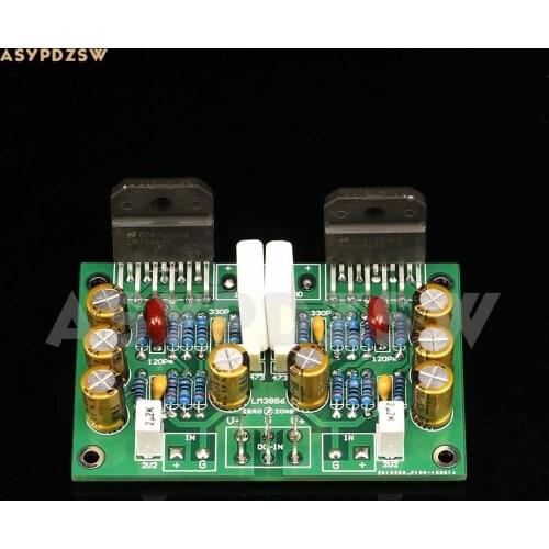 LM3886 MINI Stereo Pure Power amplifier Dynamic feedback circuit PCB/DIY Kit/Finished board