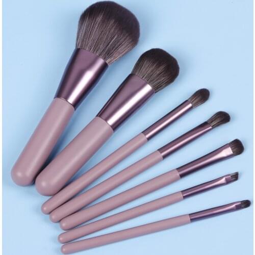 7Pcs/Set Women Facial Makeup Brushes Set Face Cosmetic Beauty Eye Shadow Lip Foundation Blush Brush Make Up Brush Tool