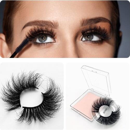 NEWFluffy Lashes 25mm 3d Mink Eyelashes Dramatic Long Natural Wispy Eye Lashes 20mm-25mm Lashes Makeup Wholesale False Eyelashes