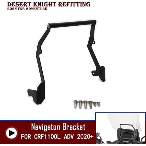 Motorcycle Front Phone Stand Holder Phone GPS Navigaton Plate Bracket For HONDA CRF1100L AFRICA TWIN ADVENTURE SPORTS 2020