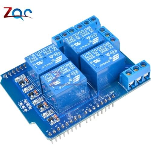 Relay Shield V2.0 4 Channel 5V Relay Swtich Expansion Drive Board for Arduino UNO R3 Development Board Module One
