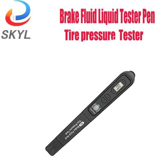 SKYL Brake Fluid Liquid Tester Pen+Tire pressure TPMS 2in1 For DOT3/DOT4/DOT5 + Kpa/Psi/Bar Automotive Car Diagnostics Auto Tool