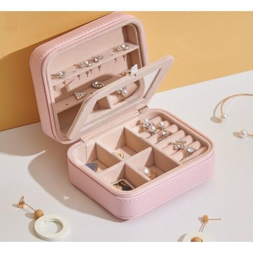 VoltaBox 2021 New Travel Portable Jewelry Box Jewelry Earrings Storage Box Korea Creative Jewelry Box Necklace Organizer