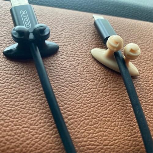 Cable Clips Cable Organizer Car Wire Cord Clip Drop Cable Holder Tidy Organizer Adhesive Clamp Line Fixer