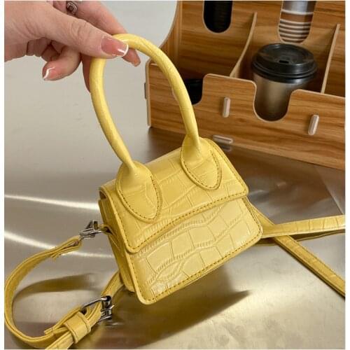 2020 Fashion Women Lipstick Small Bag New Style Stone Pattern Mini Shoulder Bag Crossbody Hand Bags Sweet Handbags and Purses