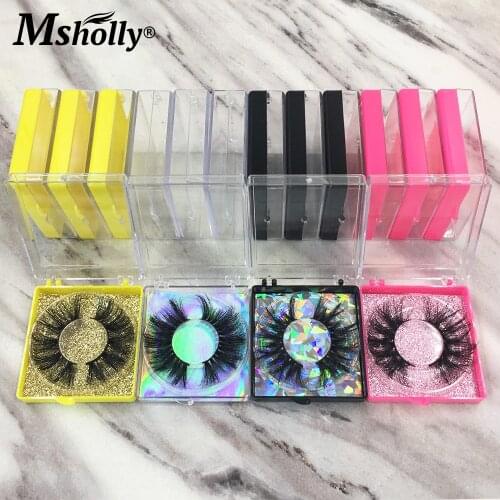 25mm 5D Mink Eyelashes Wholesale 3D Mink Lashes Bulk Lashes Vendor Makeup Beauty Dramatic Long False Eyelashes Packaging Box