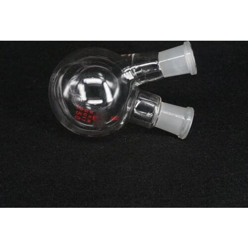 250ml 24/24# Central/Branch Joint 2-neck Round Bottom Lab Glass Boiling Flask