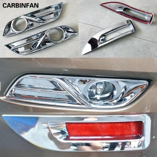 ABS Chrome Fog Light Guard / Fog Lamp Cover Trim For Nissan Sentra Pulsar Sylphy 2012 2013 2014