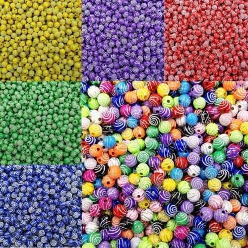 50PCS/Lot Acrylic Loose Bead 10mm DIY Making Spacer Beads Screw Rhinestone For Necklace Bracelet Beautiful Jewelry Accessories