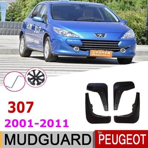 Mudguard Mud Flaps For Peugeot 307 307SW 2011~2001 Mudflap Fender Guard Accessories 2010 2009 2008 2007 2006 2005 2004 2003 2002