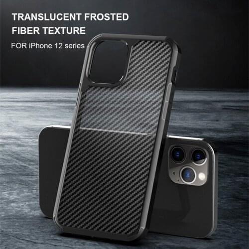 For iPhone12/12Mini/12Pro Max Case Camera Protection Case For iPhone 11/11ProMax Translucent frosted fiber PC iPhone X/Xs Max