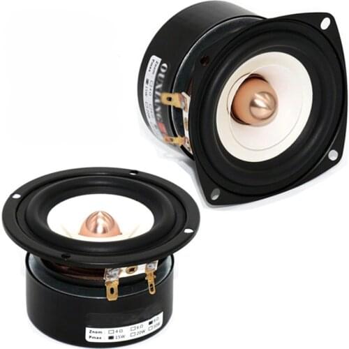 15W Mini 3 Inches HiFi Full Range Speaker 4 Ohm 8Ohm Anti-Magnetic Home Stereo Bass Loudspeaker 87dB High Sensitivity Speaker