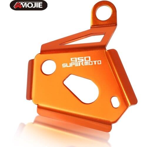 FOR 950 SUPER MOTO 2005 2006 2007 Motorcycle Rear Brake Pump Fluid Tank Oil Cup Reservoir Guard Cover Protector 950 SUPERMOTO
