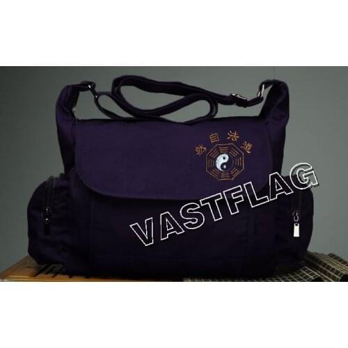 High quality taoist blue canvas bag tai chi martial arts kung fu taoism bags
