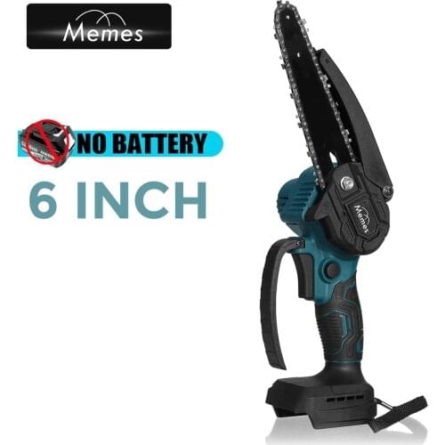Mini 6 Inch Electric Chain Saw Cordless Rechargeable Pruning Cutters Saws Woodworking Garden Tools For Makita 18V Battery